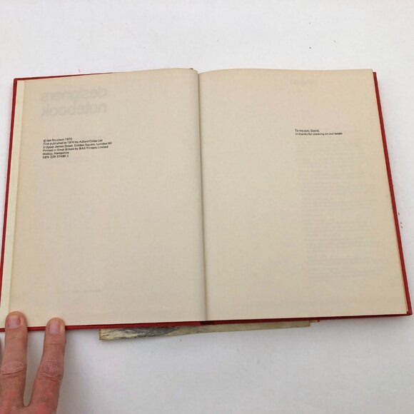Designers Notebook Ideas For Yachtsmen Ian Nicolson Hardcover 1970 First Edition - Picture 7 of 12